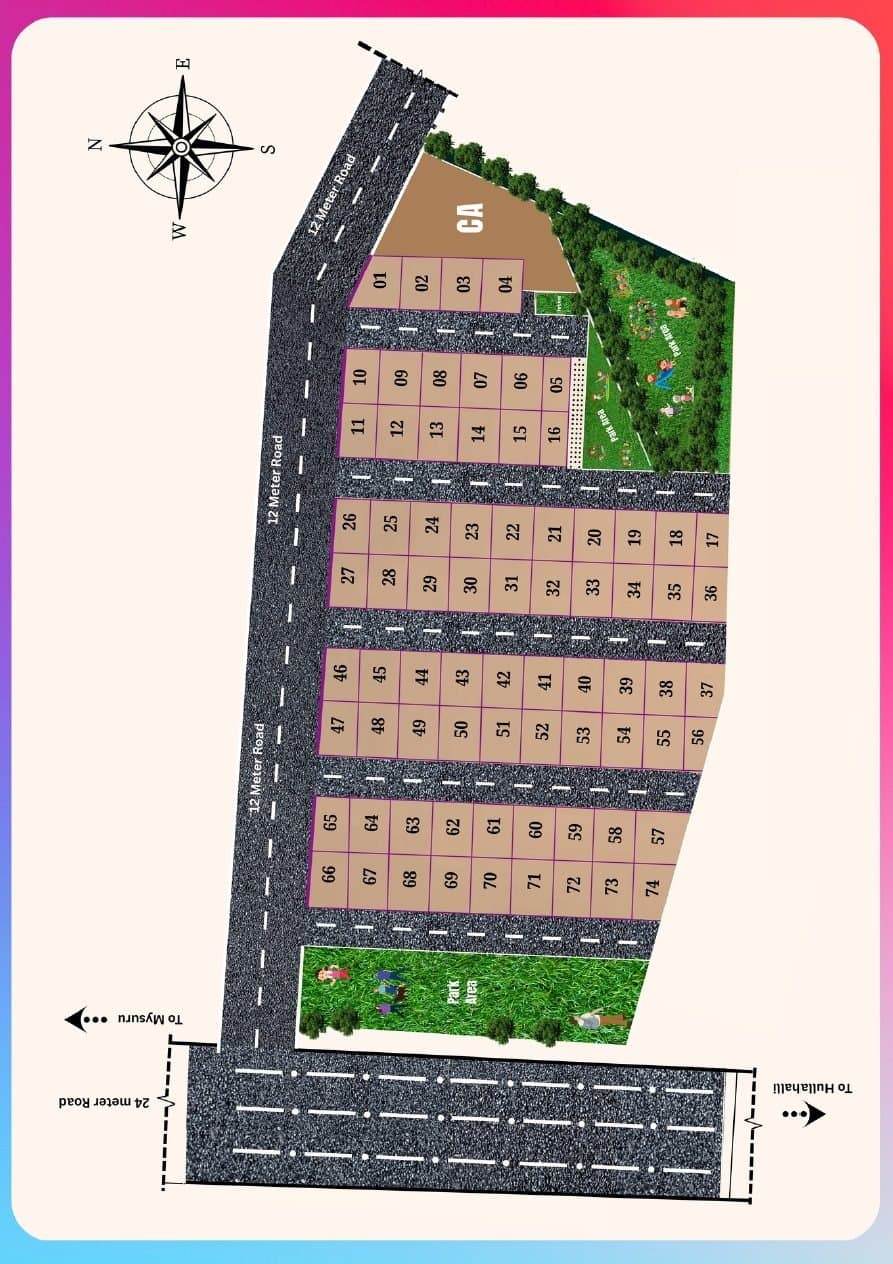 Approved layout plan for Aikyas Dristi Samruddhi